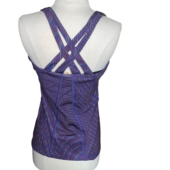 Women's LUCY Fitness Fix Strappy Tank Top Zip Pocket size medium M - Picture 3 of 4